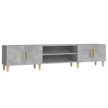 vidaXL Έπιπλο Τηλεόρασης Γκρι Σκυρ. 180x31,5x40cm Επεξ. Ξύλο