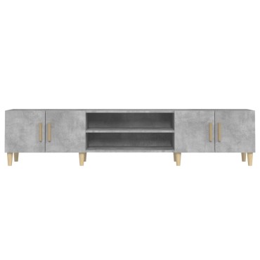 vidaXL Έπιπλο Τηλεόρασης Γκρι Σκυρ. 180x31,5x40cm Επεξ. Ξύλο