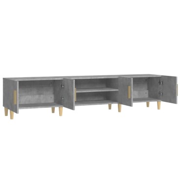 vidaXL Έπιπλο Τηλεόρασης Γκρι Σκυρ. 180x31,5x40cm Επεξ. Ξύλο