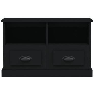 vidaXL Έπιπλο Τηλεόρασης Μαύρο 80x35x50cm Επεξ. Επεξεργασμένο Ξύλο