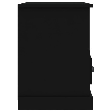 vidaXL Έπιπλο Τηλεόρασης Μαύρο 80x35x50cm Επεξ. Επεξεργασμένο Ξύλο