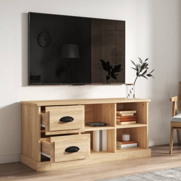 vidaXL Έπιπλο Τηλεόρασης Sonoma Δρυς 102x35,5x47,5cm Επεξ. Ξύλο