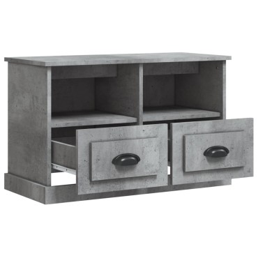 vidaXL Έπιπλο Τηλεόρασης Γκρι Σκυρ. 80x35x50cm Επεξ. Ξύλο
