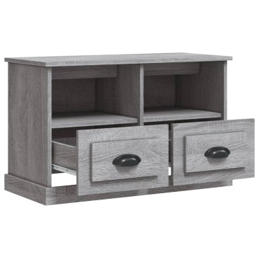 vidaXL Έπιπλο Τηλεόρασης Γκρι Sonoma 80x35x50cm από Επεξεργ. Ξύλο