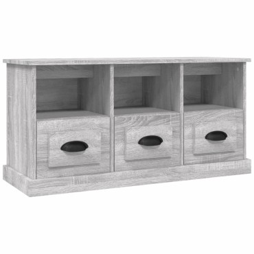 vidaXL Έπιπλο Τηλεόρασης Γκρι Sonoma 100x35x50cm Επεξεργασμένο Ξύλο