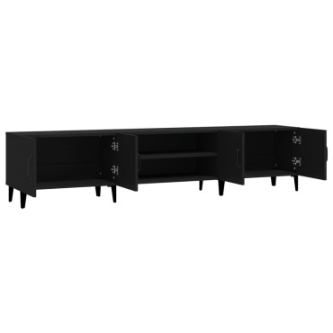 vidaXL Έπιπλο Τηλεόρασης Μαύρο 180x31,5x40 εκ. Επεξεργασμένο Ξύλο