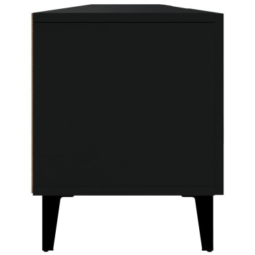 vidaXL Έπιπλο Τηλεόρασης Μαύρο 180x31,5x40 εκ. Επεξεργασμένο Ξύλο