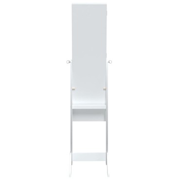 vidaXL Καθρέφτης Επιδαπέδιος Λευκός 34 x 37 x 146 εκ.