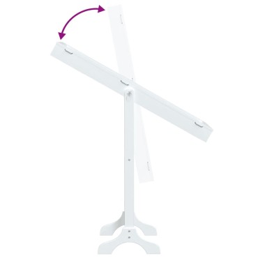 vidaXL Καθρέφτης Επιδαπέδιος Λευκός 34 x 37 x 146 εκ.