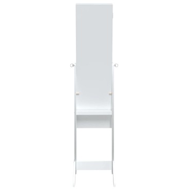 vidaXL Καθρέφτης Επιδαπέδιος με LED Λευκός 34 x 37 x 146 εκ.