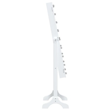 vidaXL Καθρέφτης Επιδαπέδιος με LED Λευκός 34 x 37 x 146 εκ.