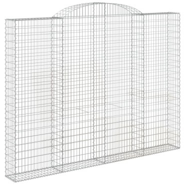 vidaXL Συρματοκιβώτιο Τοξωτό 300x30x220/240εκ. από Γαλβανισμένο Χάλυβα