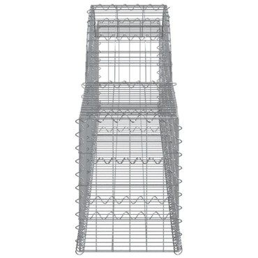 vidaXL Συρματοκιβώτια Τοξωτά 7 τεμ. 300x30x40/60 εκ. Γαλβαν. Ατσάλι