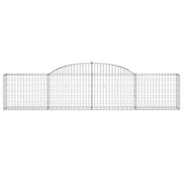 vidaXL Συρματοκιβώτια Τοξωτά 13 τεμ. 300x30x60/80 εκ. Γαλβαν. Ατσάλι
