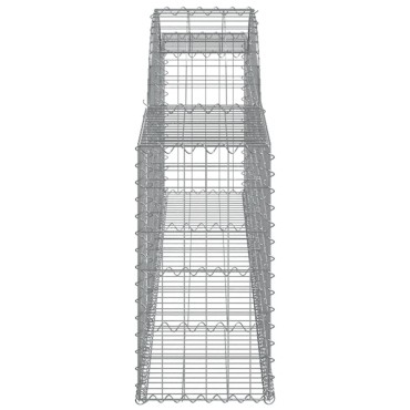 vidaXL Συρματοκιβώτια Τοξωτά 3 τεμ. 300x30x60/80 εκ. Γαλβαν. Ατσάλι
