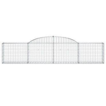 vidaXL Συρματοκιβώτια Τοξωτά 11 τεμ. 300x30x60/80 εκ. Γαλβαν. Ατσάλι