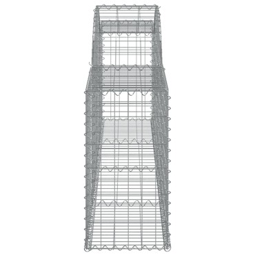 vidaXL Συρματοκιβώτια Τοξωτά 11 τεμ. 300x30x60/80 εκ. Γαλβαν. Ατσάλι