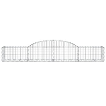 vidaXL Συρματοκιβώτια Τοξωτά 17 τεμ. 300x50x40/60 εκ. Γαλβαν. Ατσάλι
