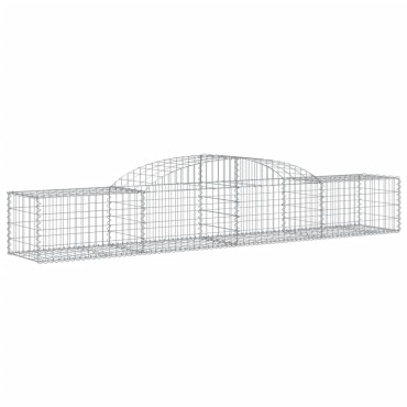 vidaXL Συρματοκιβώτια Τοξωτά 15 τεμ. 300x50x40/60 εκ. Γαλβαν. Ατσάλι
