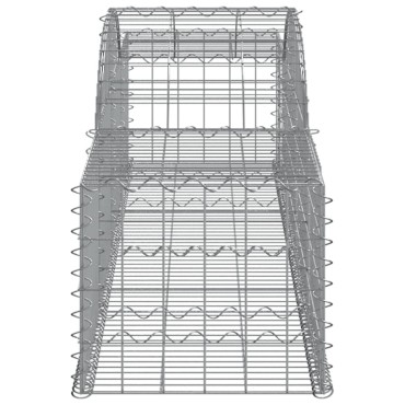 vidaXL Συρματοκιβώτια Τοξωτά 15 τεμ. 300x50x40/60 εκ. Γαλβαν. Ατσάλι