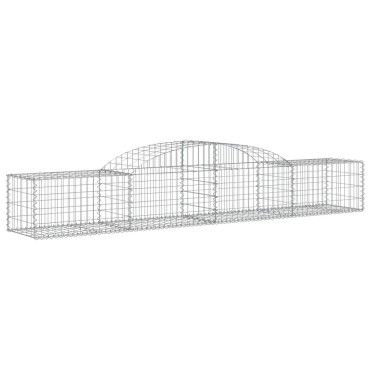 vidaXL Συρματοκιβώτια Τοξωτά 13 τεμ. 300x50x40/60 εκ. Γαλβαν. Ατσάλι