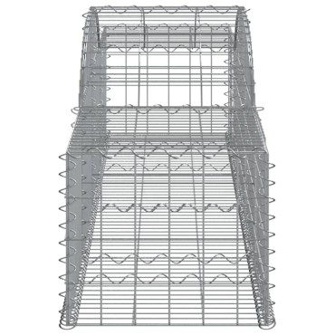 vidaXL Συρματοκιβώτια Τοξωτά 20 τεμ. 300x50x40/60 εκ. Γαλβαν. Ατσάλι