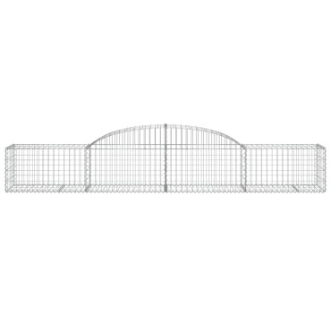 vidaXL Συρματοκιβώτια Τοξωτά 12 τεμ. 300x50x40/60 εκ. Γαλβαν. Ατσάλι