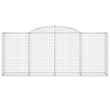 vidaXL Συρματοκιβώτια Τοξωτά 25 τεμ. 300x50x120/140 εκ. Γαλβαν. Ατσάλι