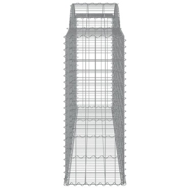 vidaXL Συρματοκιβώτια Τοξωτά 25 τεμ. 300x50x120/140 εκ. Γαλβαν. Ατσάλι