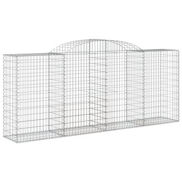 vidaXL Συρματοκιβώτια Τοξωτά 17 τεμ. 300x50x120/120 εκ. Γαλβαν. Ατσάλι