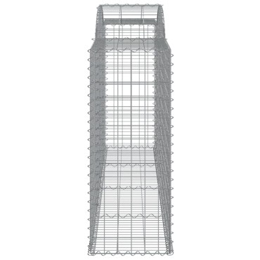 vidaXL Συρματοκιβώτια Τοξωτά 17 τεμ. 300x50x120/120 εκ. Γαλβαν. Ατσάλι