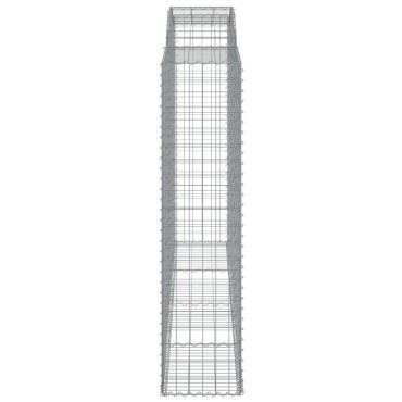 vidaXL Συρματοκιβώτια Τοξωτά 3 τεμ. 300x50x200/220 εκ. Γαλβαν. Ατσάλι