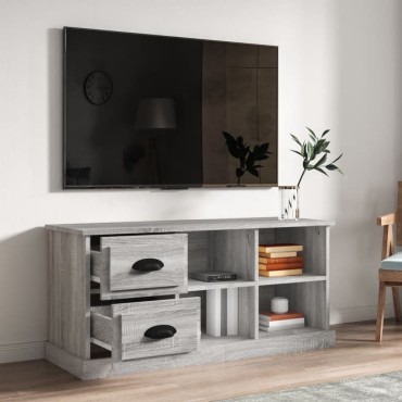 vidaXL Έπιπλο Τηλεόρασης Γκρι Sonoma 102x35,5x47,5cm Επεξεργ. Ξύλο