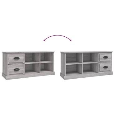 vidaXL Έπιπλο Τηλεόρασης Γκρι Sonoma 102x35,5x47,5cm Επεξεργ. Ξύλο