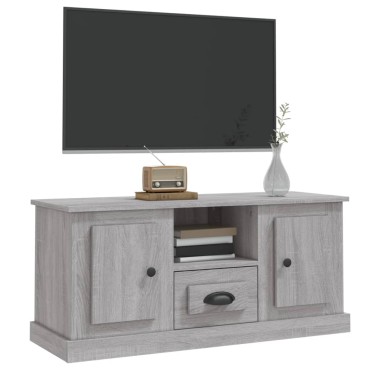 vidaXL Έπιπλο Τηλεόρασης Γκρι Sonoma 100x35,5x45cm Επεξ. Ξύλο