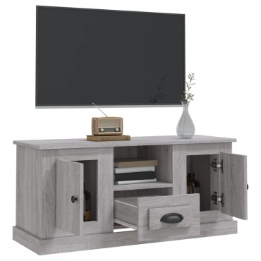 vidaXL Έπιπλο Τηλεόρασης Γκρι Sonoma 100x35,5x45cm Επεξ. Ξύλο