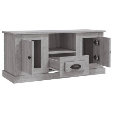 vidaXL Έπιπλο Τηλεόρασης Γκρι Sonoma 100x35,5x45cm Επεξ. Ξύλο
