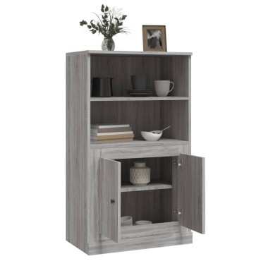 vidaXL Ντουλάπι Γκρι Sonoma 60x35,5x103,5cm από Επεξεργασμένο Ξύλο 1 τεμ.
