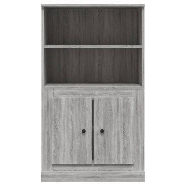 vidaXL Ντουλάπι Γκρι Sonoma 60x35,5x103,5cm από Επεξεργασμένο Ξύλο 1 τεμ.