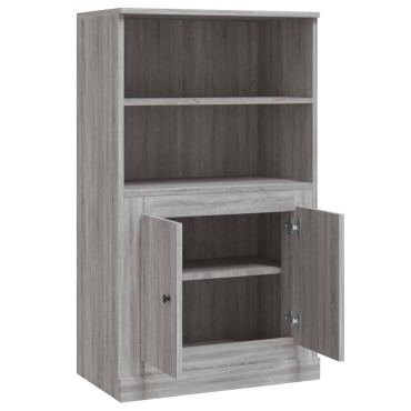vidaXL Ντουλάπι Γκρι Sonoma 60x35,5x103,5cm από Επεξεργασμένο Ξύλο 1 τεμ.