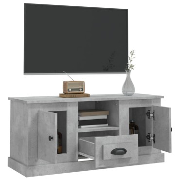 vidaXL Έπιπλο Τηλεόρασης Γκρι Σκυρ. 100x35,5x45cm Επεξ. Ξύλο