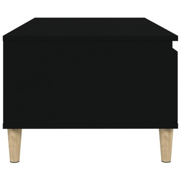 vidaXL Τραπεζάκι Σαλονιού Μαύρο 90x50x36,5cm Επεξεργασμ. Ξύλο 1 τεμ.