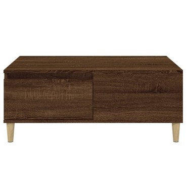 vidaXL Τραπεζάκι Σαλονιού Καφέ Δρυς 90x50x36,5cm Επεξεργασμ. Ξύλο 1 τεμ.