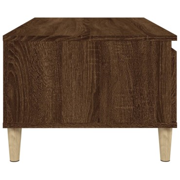vidaXL Τραπεζάκι Σαλονιού Καφέ Δρυς 90x50x36,5cm Επεξεργασμ. Ξύλο 1 τεμ.