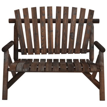 vidaXL Παγκάκι Κήπου Διθέσιο 119x85x98cm Μασίφ Ξύλο Ερυθρελάτης