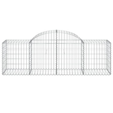 vidaXL Συρματοκιβώτια Τοξωτά 11 τεμ. 200x50x60/80 εκ. Γαλβαν. Ατσάλι