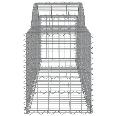 vidaXL Συρματοκιβώτια Τοξωτά 11 τεμ. 200x50x60/80 εκ. Γαλβαν. Ατσάλι