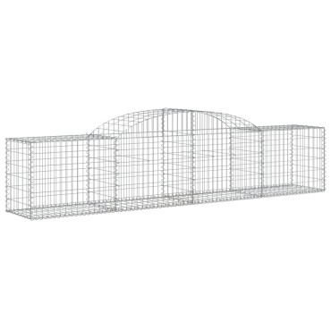 vidaXL Συρματοκιβώτια Τοξωτά 17 τεμ. 300x50x60/80 εκ. Γαλβαν. Ατσάλι