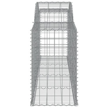 vidaXL Συρματοκιβώτια Τοξωτά 25 τεμ. 300x50x80/100 εκ. Γαλβαν. Ατσάλι