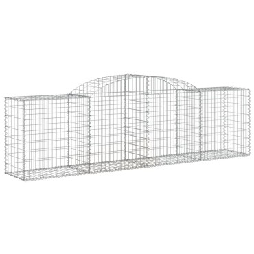 vidaXL Συρματοκιβώτια Τοξωτά 30 τεμ. 300x50x80/100 εκ. Γαλβαν. Ατσάλι